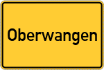 Place name sign Oberwangen