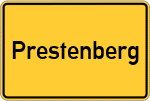 Place name sign Prestenberg