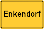 Place name sign Enkendorf