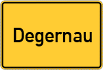 Place name sign Degernau