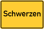 Place name sign Schwerzen