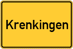 Place name sign Krenkingen