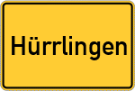 Place name sign Hürrlingen
