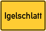 Place name sign Igelschlatt