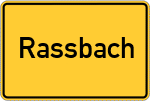 Place name sign Rassbach