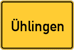 Place name sign Ühlingen