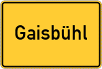 Place name sign Gaisbühl