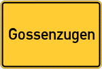 Place name sign Gossenzugen