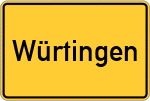 Place name sign Würtingen