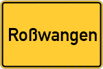 Place name sign Roßwangen