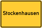 Place name sign Stockenhausen