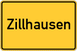 Place name sign Zillhausen