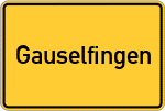 Place name sign Gauselfingen