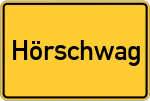 Place name sign Hörschwag
