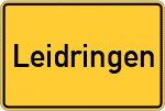 Place name sign Leidringen