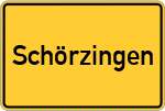 Place name sign Schörzingen