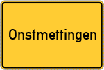 Place name sign Onstmettingen