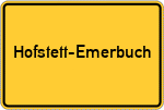 Place name sign Hofstett-Emerbuch