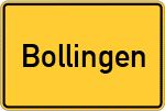 Place name sign Bollingen