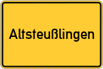 Place name sign Altsteußlingen
