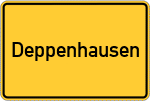 Place name sign Deppenhausen