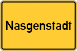 Place name sign Nasgenstadt