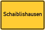 Place name sign Schaiblishausen