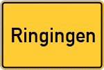 Place name sign Ringingen