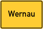 Place name sign Wernau
