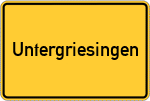 Place name sign Untergriesingen