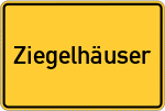 Place name sign Ziegelhäuser