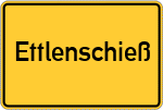 Place name sign Ettlenschieß