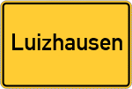 Place name sign Luizhausen