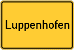 Place name sign Luppenhofen