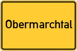 Place name sign Obermarchtal
