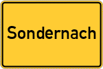 Place name sign Sondernach