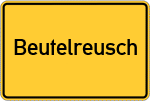 Place name sign Beutelreusch