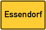Place name sign Essendorf