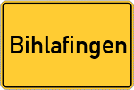 Place name sign Bihlafingen
