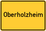 Place name sign Oberholzheim