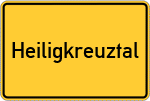 Place name sign Heiligkreuztal