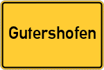 Place name sign Gutershofen