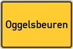 Place name sign Oggelsbeuren