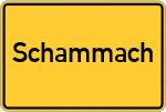 Place name sign Schammach
