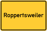Place name sign Roppertsweiler