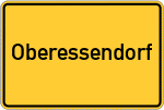 Place name sign Oberessendorf