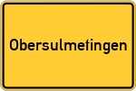 Place name sign Obersulmetingen
