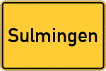 Place name sign Sulmingen