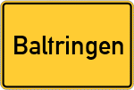 Place name sign Baltringen