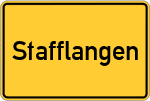 Place name sign Stafflangen